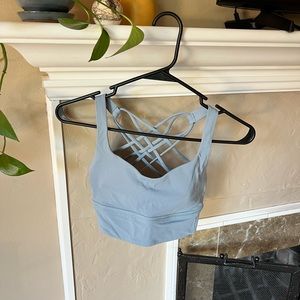 Lululemon Longline Sports Bra - Light Blue
